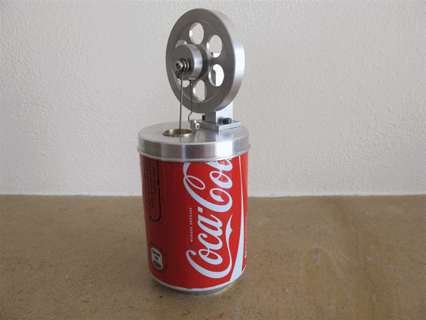 Une canette de Coca-Cola peut servir à la fabrication d'un moteur Stirling !